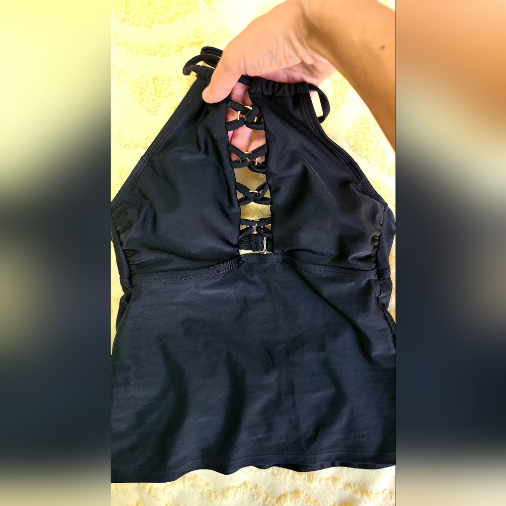 Hula Honey Black Bikini Top Size XS - Picture 9 of 9